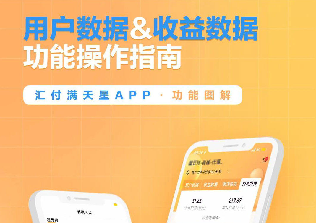 聚赢家后台 | 满天星展业APP之用户数据&收益数据